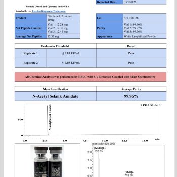 N-acetyl Selank Amidate 10mg 2 11e
